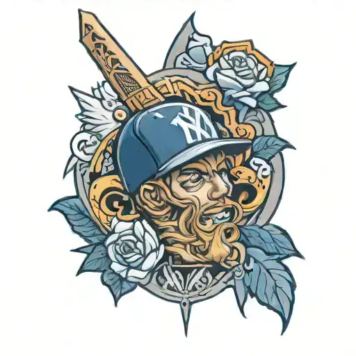 Yankees nuggets titans tattoo design idea