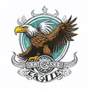 Eagles band logo tattoo design idea