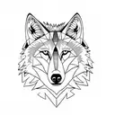 lucky 13 wolf tattoo design idea