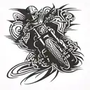 motorcycle   tattoo design idea