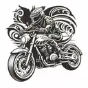 motorcycle   tattoo design idea