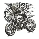 motorcycle   tattoo design idea