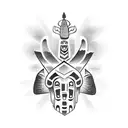 totem pole tattoo design idea