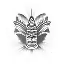 totem pole tattoo design idea