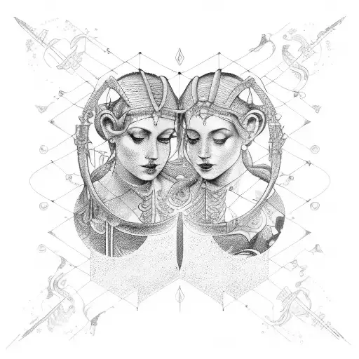 Gemini Sagittarius  Libra Aquarius Cancer Virgo sleeve tattoo design idea