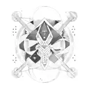 Gemini, Sagittarius, Libra, Aquarius, Cancer, Virgo linework sleeve tattoo design idea