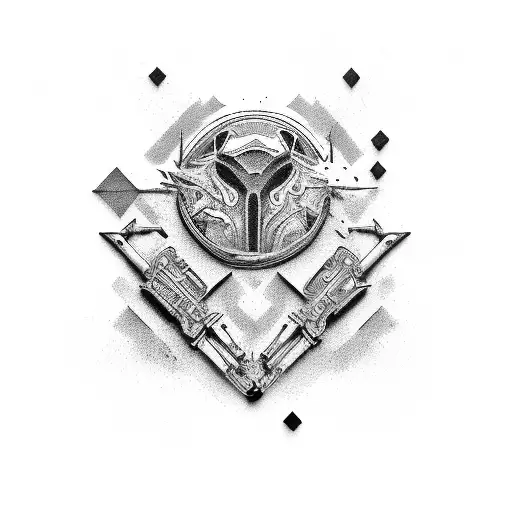 army tank tattoo design idea