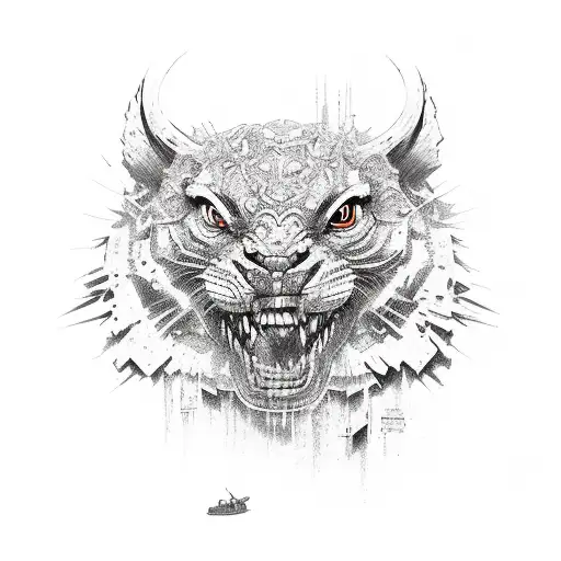 army tank tattoo design idea