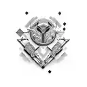 army tank tattoo design idea