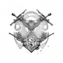 army tank tattoo design idea