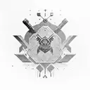 army tank tattoo design idea