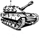 army tank tattoo design idea