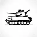 army tank tattoo design idea