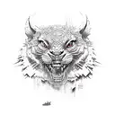 army tank tattoo design idea