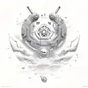 army tank tattoo design idea