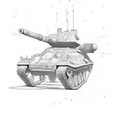 army tank tattoo design idea