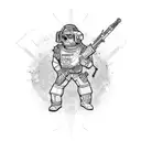 army tank tattoo design idea