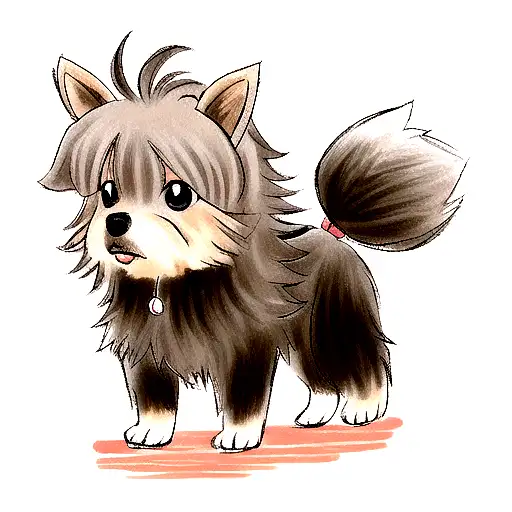 yorkshire terrier tattoo design idea