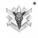 make a full back Ghana inspired tattoo that is symmetrical  tattoo design idea