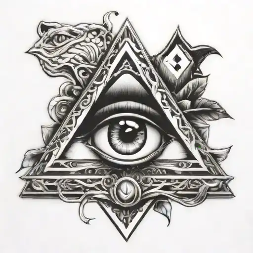 illuminati eye shiva third eye tattoo design idea
