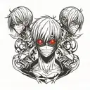 ken kaneki tokyo ghoul tattoo design idea