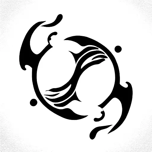 Koi Fish, yin Yang  tattoo design idea