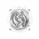 Koi Fish, yin Yang  tattoo design idea