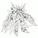 Gundam Deathscythe Hell Custom tattoo design idea