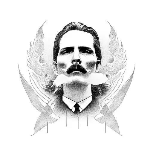 Doc Holliday im your huckleberry tattoo design idea