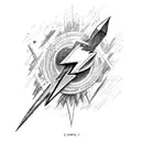 Lightning Bolt tattoo design idea