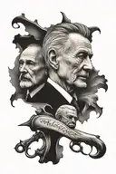 father died , clay , memories tattoo design idea