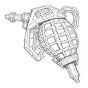 grenade tattoo design idea