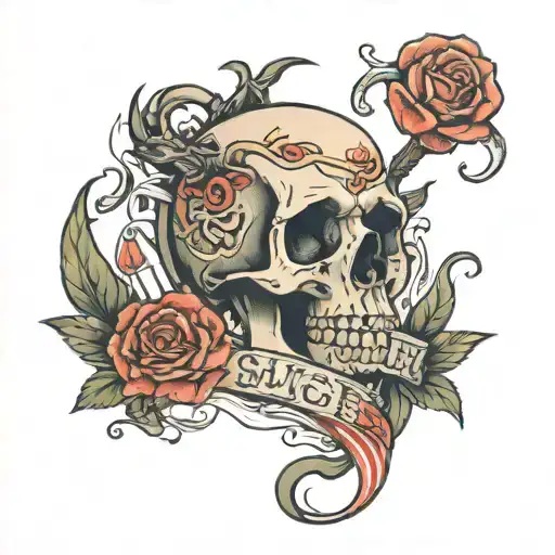 I want the quote suicide is a permanent solution for a temporary problem tattoo design idea