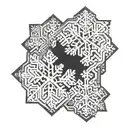 Snowflake tattoo design idea