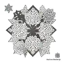 Snowflake tattoo design idea