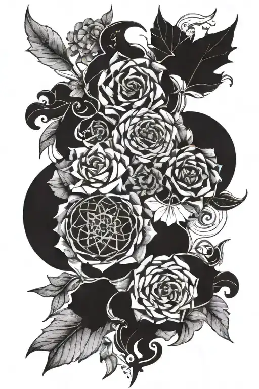 north south east west   tattoo design idea