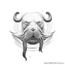 walrus tattoo design idea