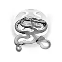 Snake and a Dagger tattoo design idea