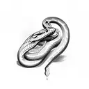 Snake and Dagger tattoo design idea