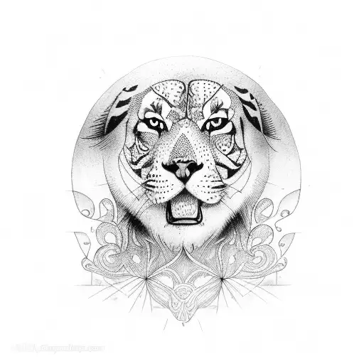  An animal goes free from the cage tattoo design idea