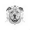 staffy tattoo design idea