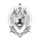 staffy tattoo design idea