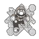 Mario Bros tattoo design idea