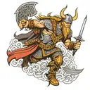 viking warrior tattoo design idea