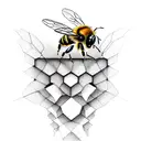 Honey Bee tattoo design idea