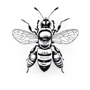 Honey Bee tattoo design idea