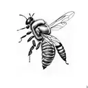 Honey Bee tattoo design idea