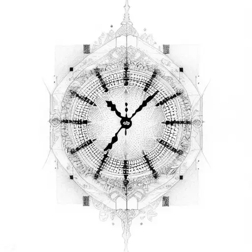 Big Ben burning  tattoo design idea