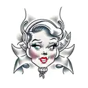 pinup ariel tattoo design idea