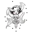 pinup ariel tattoo design idea